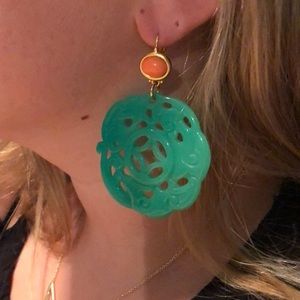 FAUX JADE EARRINGS